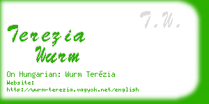 terezia wurm business card