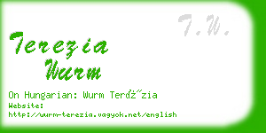 terezia wurm business card